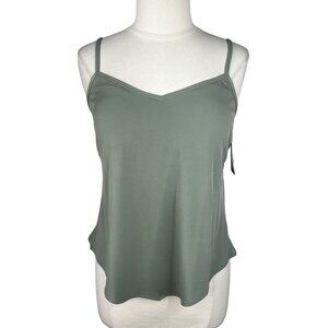 American Beach by Maruices Womens Swim Tankini Tank Top Sage Green Medium